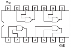 Example 7400 quad dual input NAND